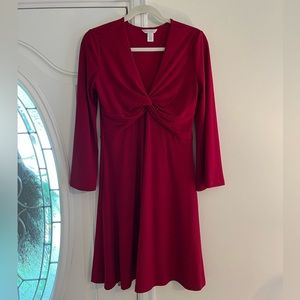 Versions twist long sleeve dress